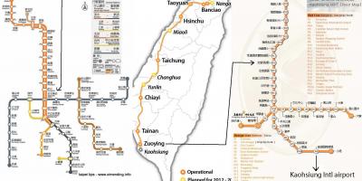 Karte von Taipei high speed rail station