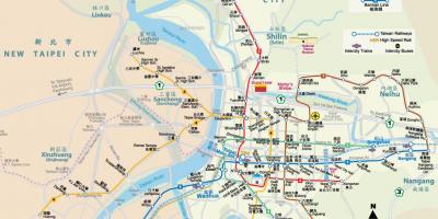 Karte von Taipei Straße