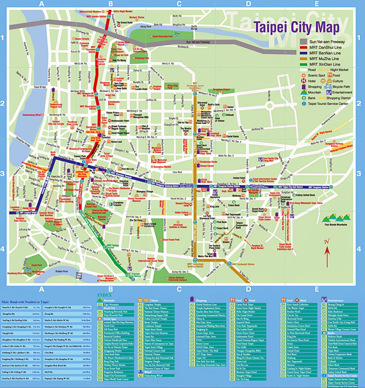 taipei travel map