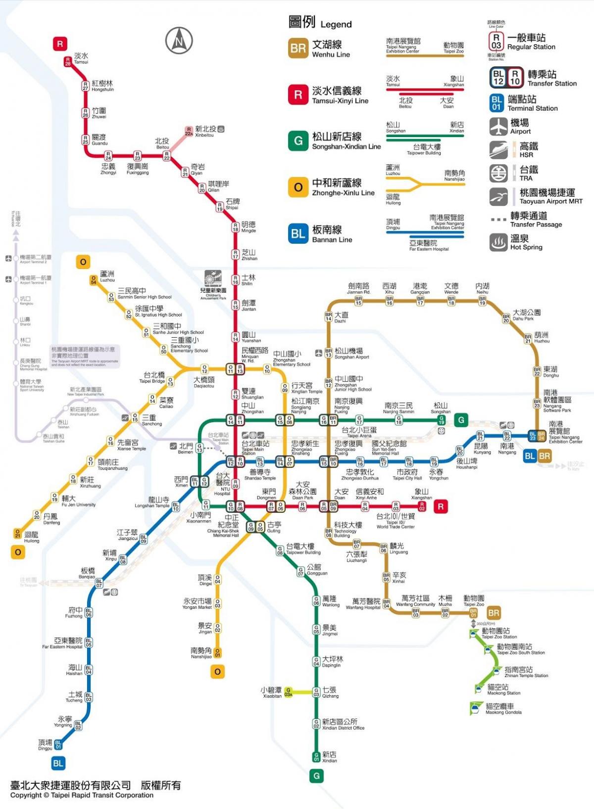 Karte von Taipei jieyun