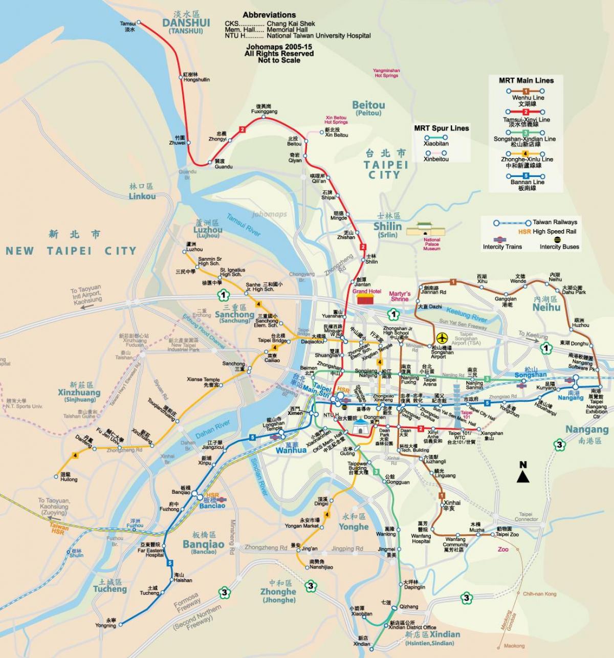 Taipei city-Karte