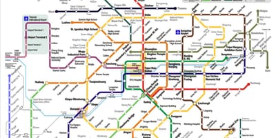 U-Bahn Taipei Karte